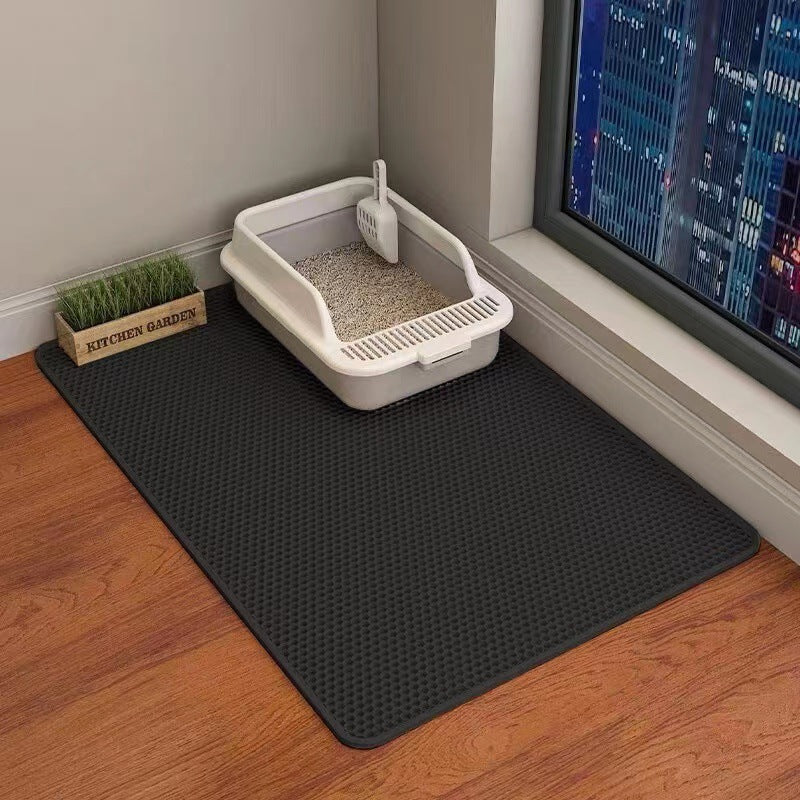 Double Layer Cat Litter Mat – Anti-Tracking Filter Design