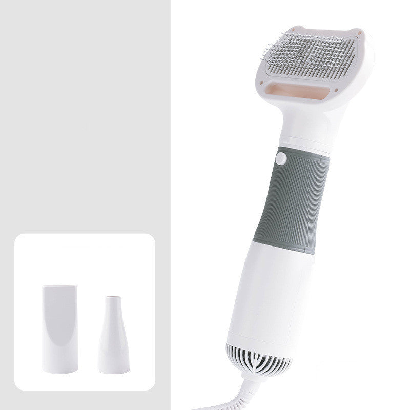 2-in-1 Pet Electric Comb – Detangles, Removes & Blows Hair