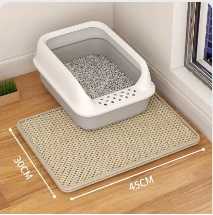 Double Layer Cat Litter Mat – Anti-Tracking Filter Design