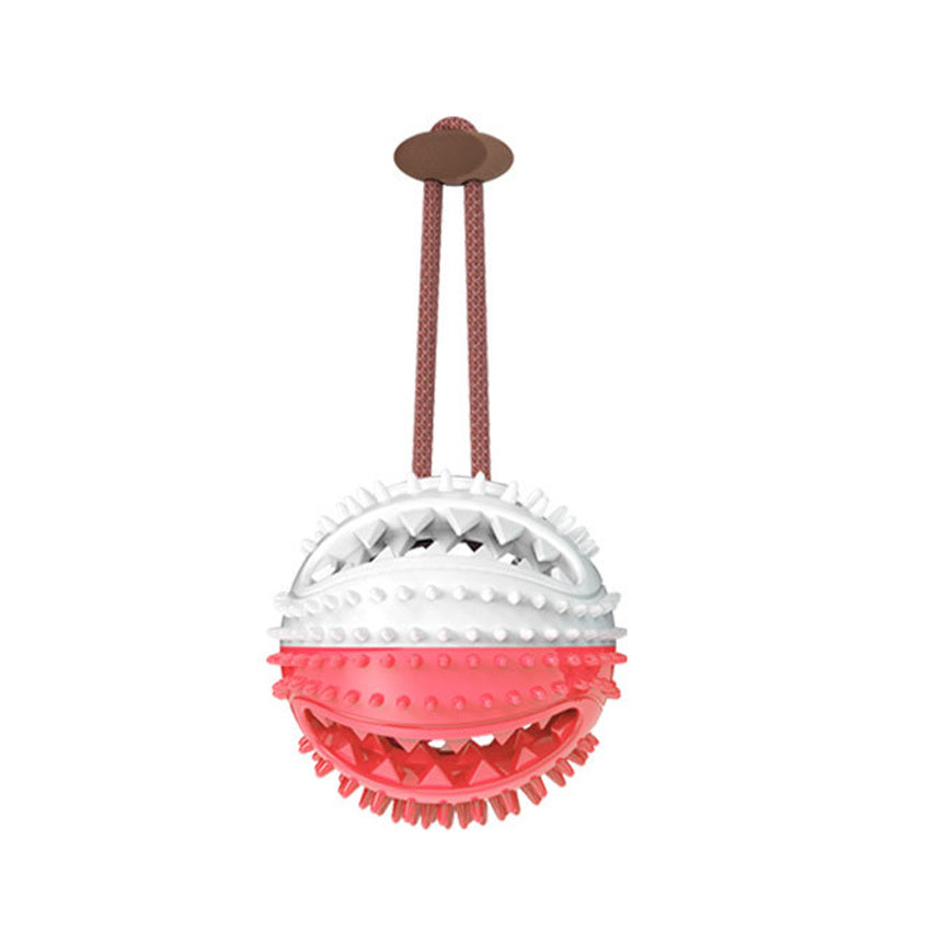 Interactive Dog Toy – Suction Cup Tug & Chew Ball