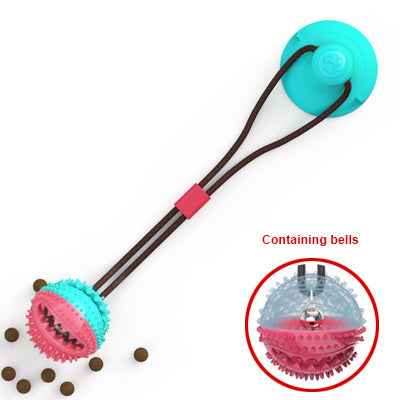 Interactive Dog Toy – Suction Cup Tug & Chew Ball