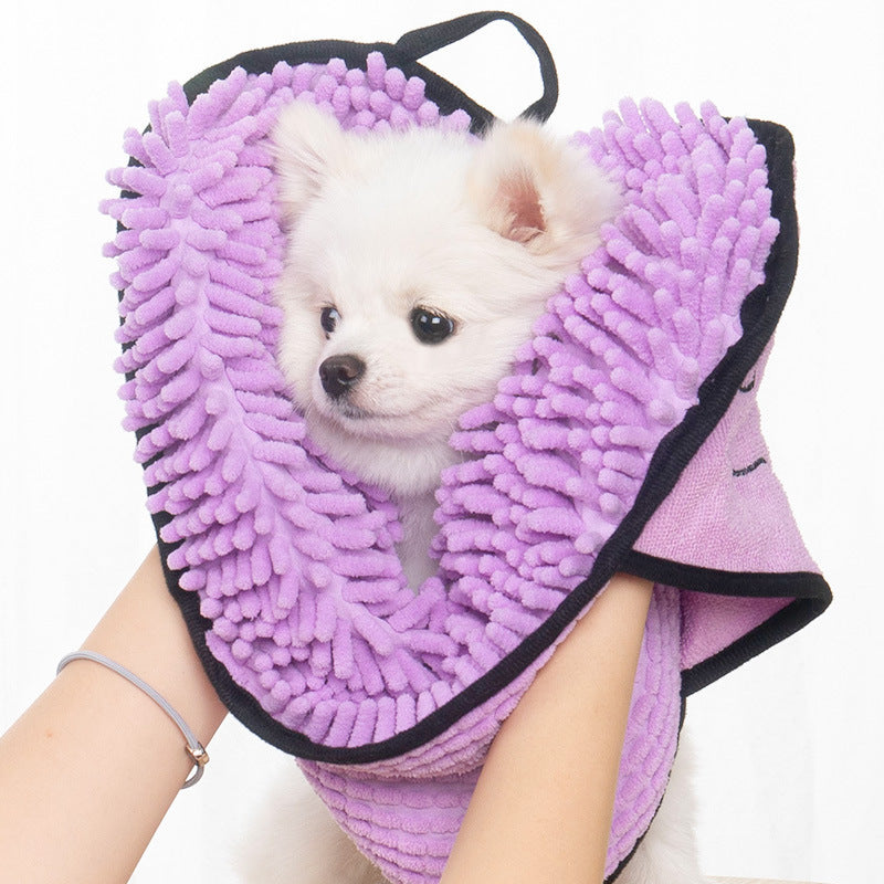 Super Absorbent Pet Bath Towel - Quick-Dry For Dogs & Cats - Perfect For Grooming & Bathing!