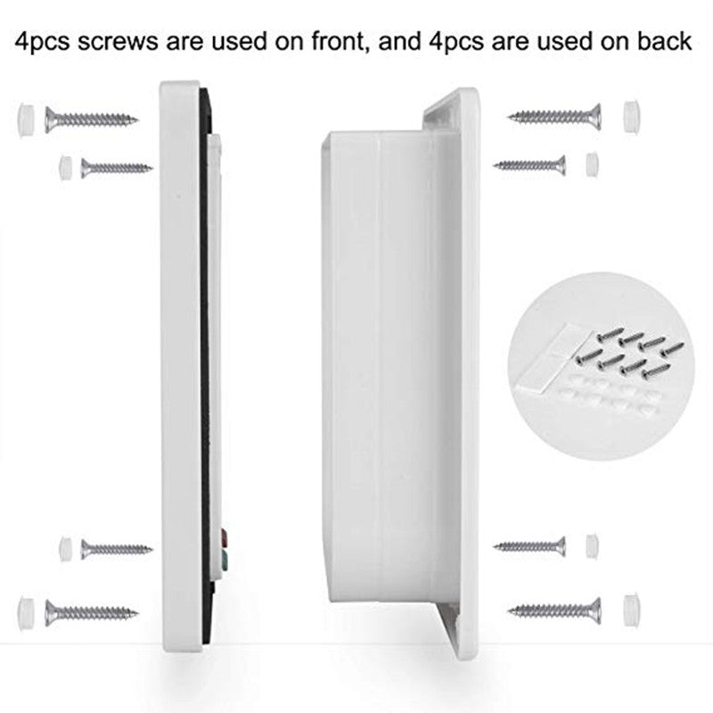 Weatherproof 4-Way Locking Pet Door for Dogs & Cats - Durable ABS with Hassle-Free Entry & Enhanced Home Security
