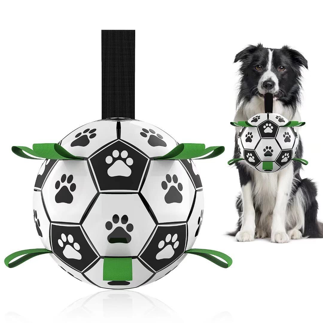 Interactive Dog Football Toy – Durable Soccer Ball for Pets