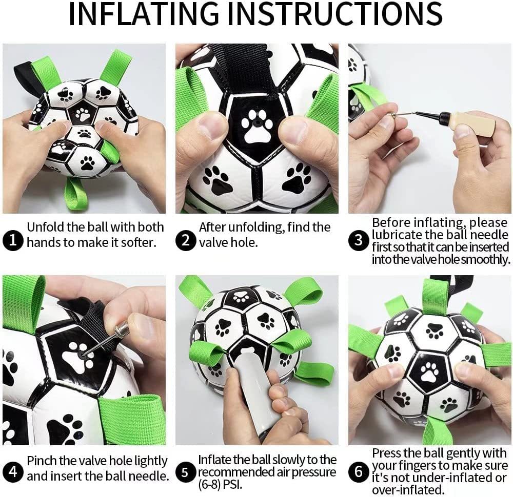 Interactive Dog Football Toy – Durable Soccer Ball for Pets