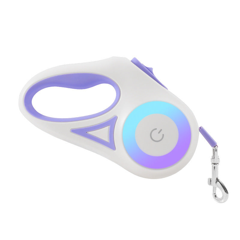 Retractable Dog Leash with Collar & LED Spotlight