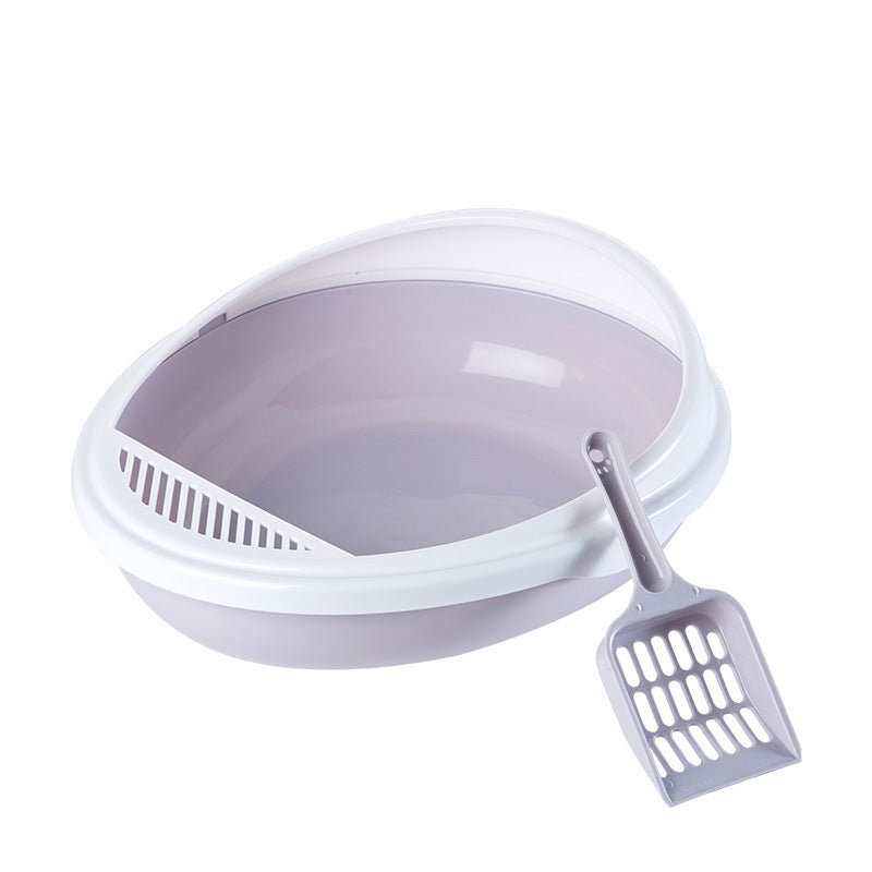 Semi-EncPet losed Cat Litter Box Detachable Cat Toilet with Cat Litter Shovel