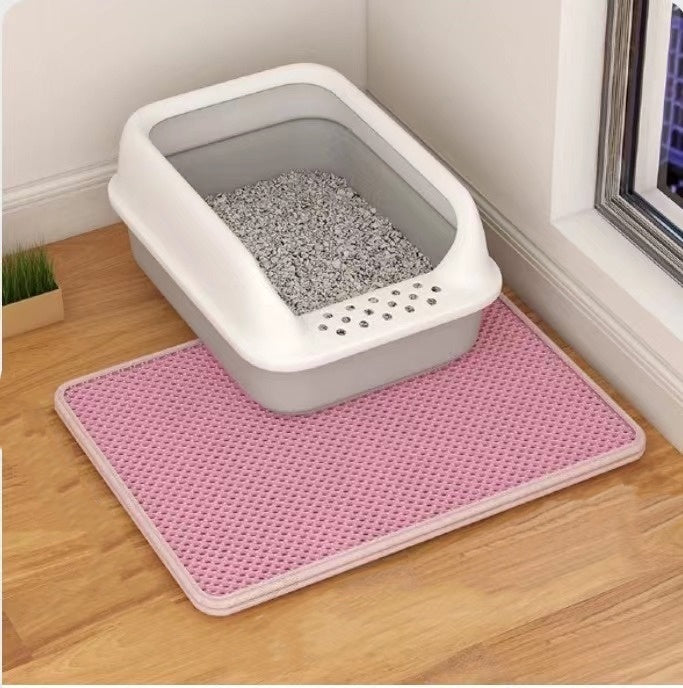 Double Layer Cat Litter Mat – Anti-Tracking Filter Design