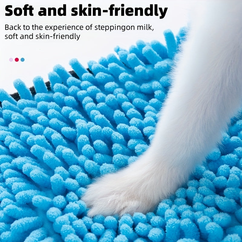 Super Absorbent Pet Bath Towel - Quick-Dry For Dogs & Cats - Perfect For Grooming & Bathing!