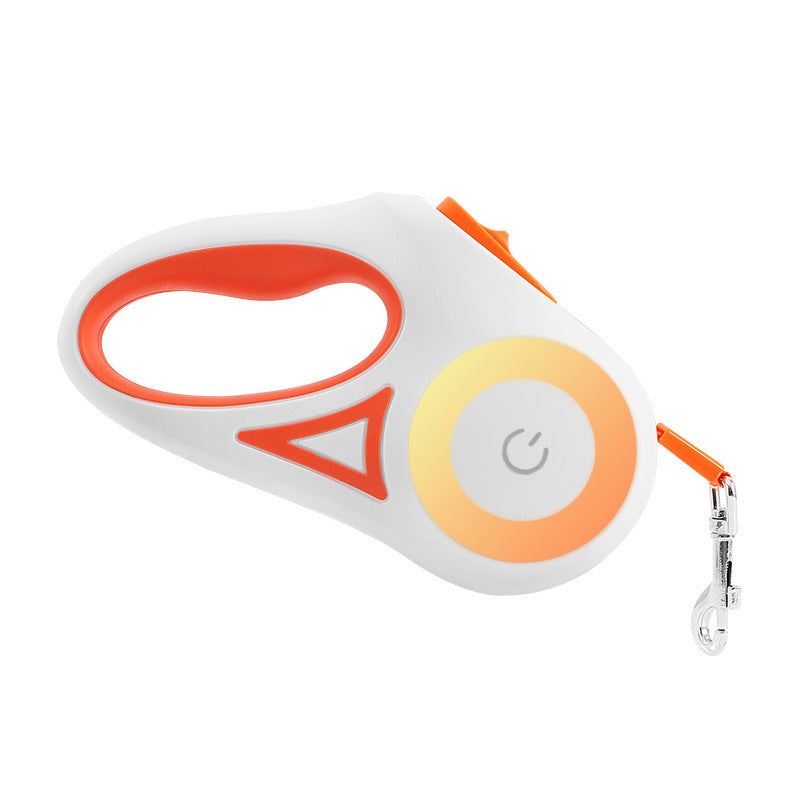 Retractable Dog Leash with Collar & LED Spotlight