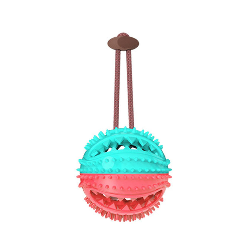 Interactive Dog Toy – Suction Cup Tug & Chew Ball