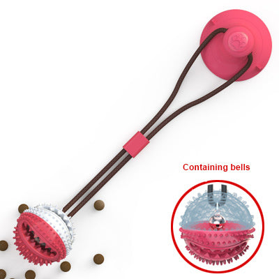 Interactive Dog Toy – Suction Cup Tug & Chew Ball