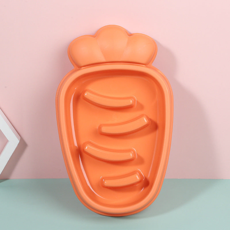 Carrot Design Slow Feeder Bowl – Anti-Choke for Dogs & Cats
