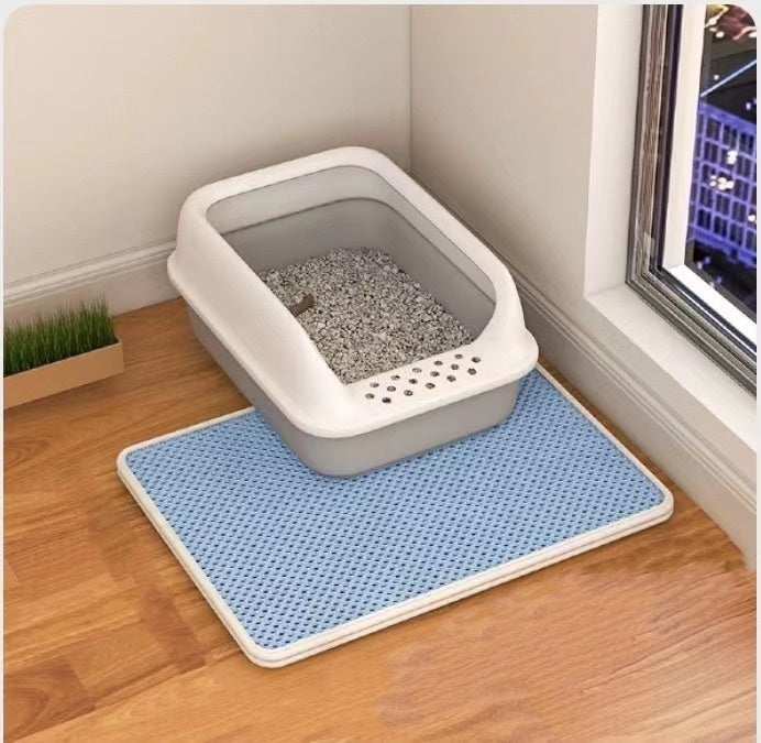 Double Layer Cat Litter Mat – Anti-Tracking Filter Design