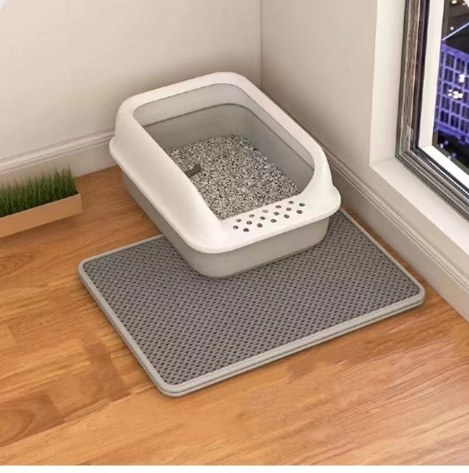 Double Layer Cat Litter Mat – Anti-Tracking Filter Design
