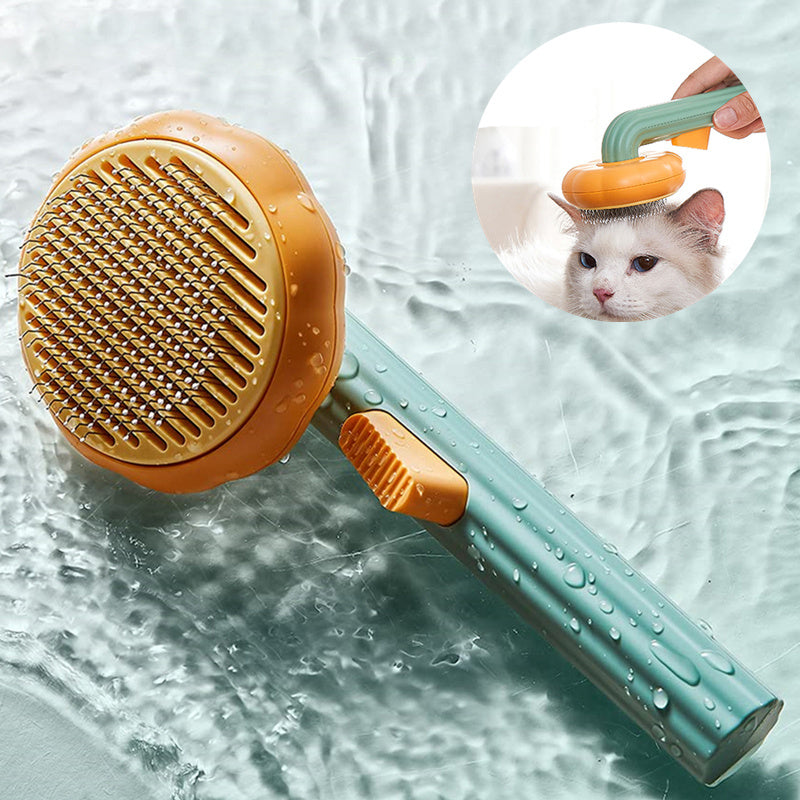 Self-Cleaning Pet Brush – Steel Wire Hair Removal Comb
