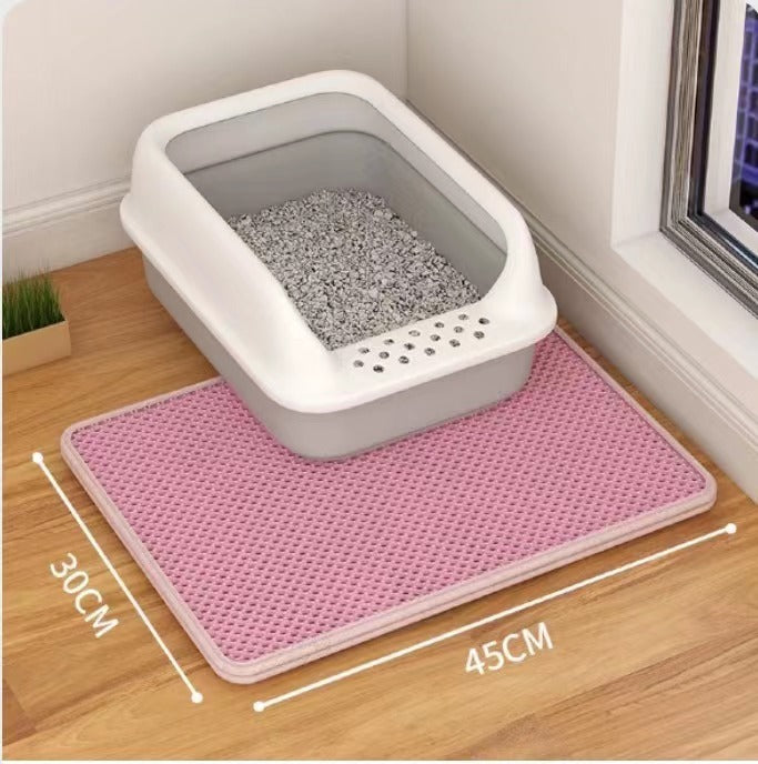 Double Layer Cat Litter Mat – Anti-Tracking Filter Design