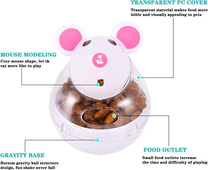 Pet Leaking Device Mouse Tumbler Funny Cat Interactive Toy