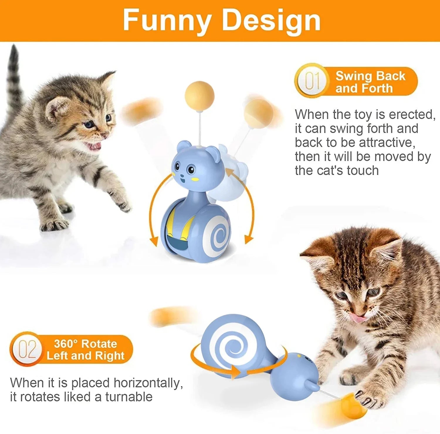 Interactive Feather Rolling Cat Toy-1