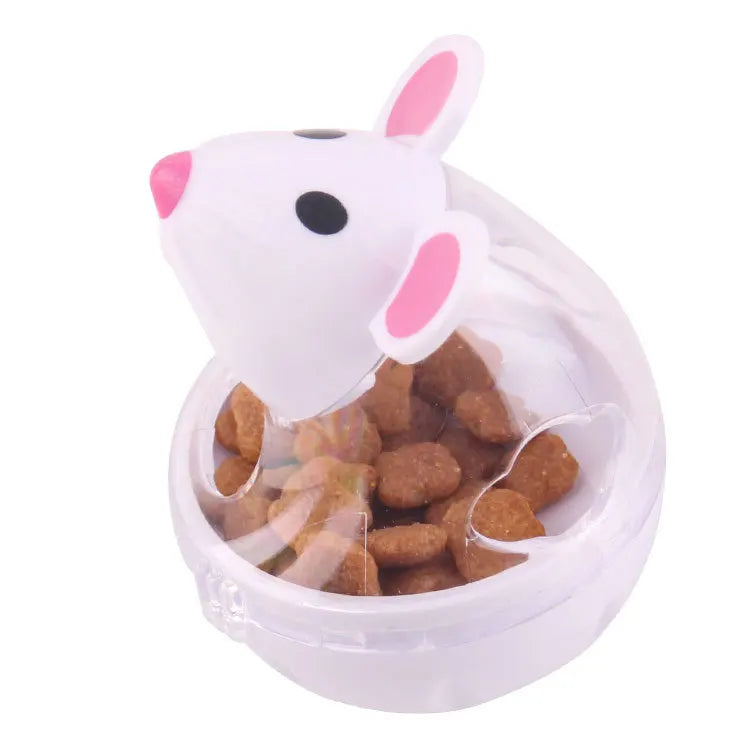 Cat  Mice Food Tumbler Cat Food Toy Ball Interactive Cat Food Feeder Leak Food Interesting Plastic Cat Food Dispenser Treat Toy