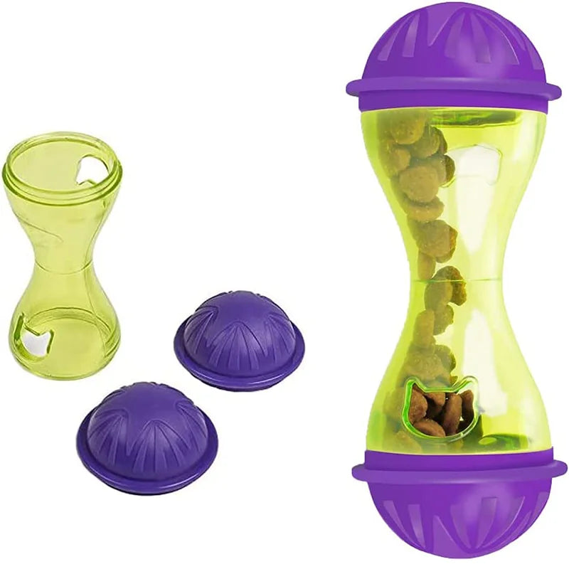 Cat  Mice Food Tumbler Cat Food Toy Ball Interactive Cat Food Feeder Leak Food Interesting Plastic Cat Food Dispenser Treat Toy