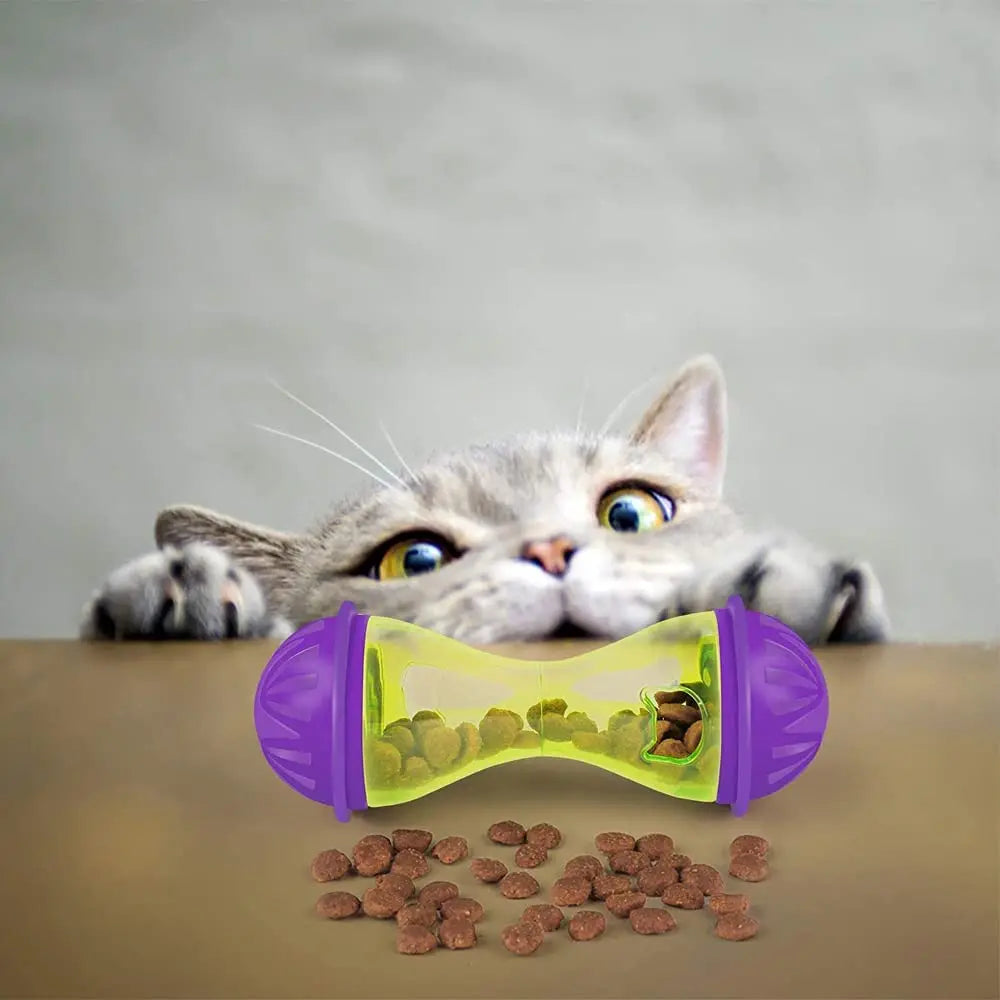 Cat  Mice Food Tumbler Cat Food Toy Ball Interactive Cat Food Feeder Leak Food Interesting Plastic Cat Food Dispenser Treat Toy