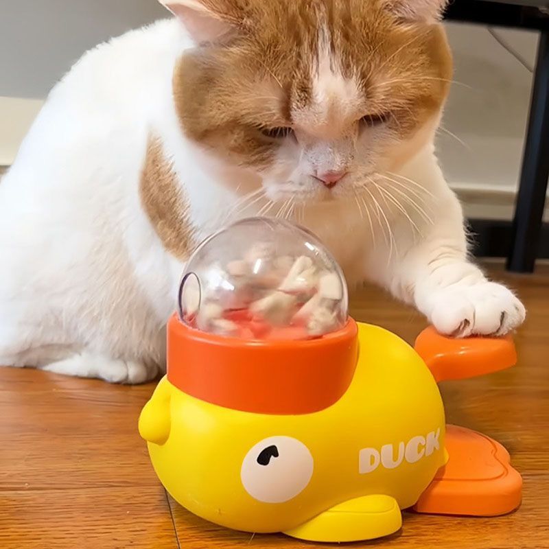 Healthy eating made fun – The Cartoon Duck Treat Dispenser trains your dog’s brain, slows down feeding, and turns snacks into a playful challenge.