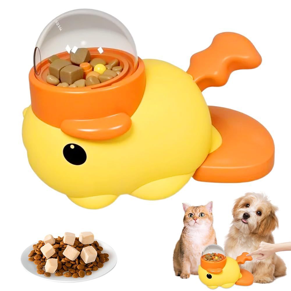 Healthy eating made fun – The Cartoon Duck Treat Dispenser trains your dog’s brain, slows down feeding, and turns snacks into a playful challenge.