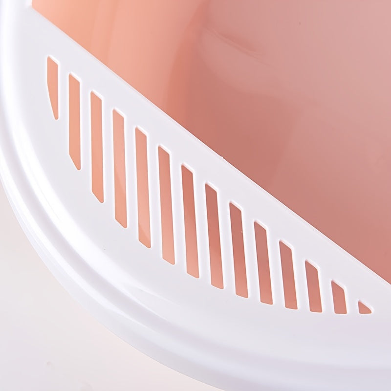 Semi-EncPet losed Cat Litter Box Detachable Cat Toilet with Cat Litter Shovel