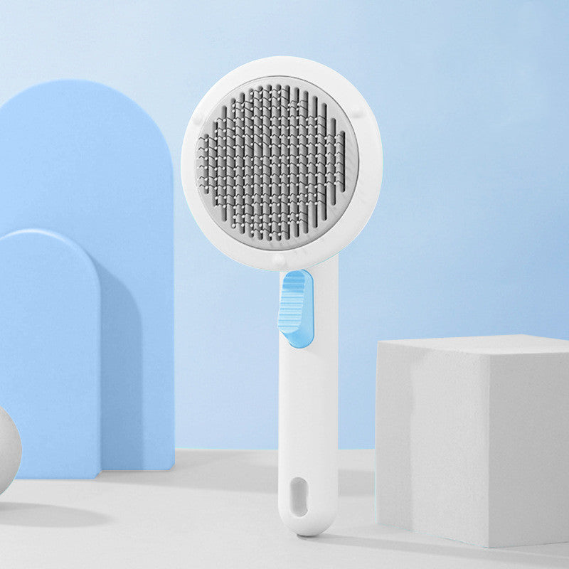 Self-Cleaning Pet Brush – Steel Wire Hair Removal Comb