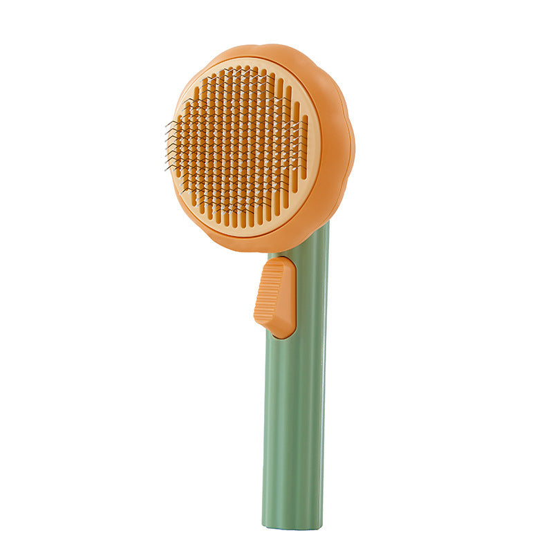 Self-Cleaning Pet Brush – Steel Wire Hair Removal Comb