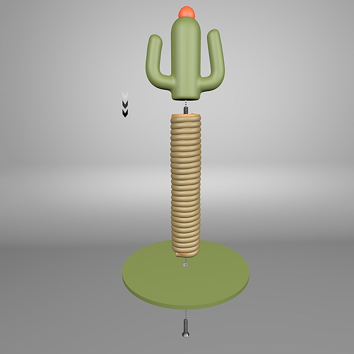 Interactive Cactus Cat Scratcher Toy - Durable Scratching Surface for Indoor Cats - Fun Pet Supplies for Play and Exercise