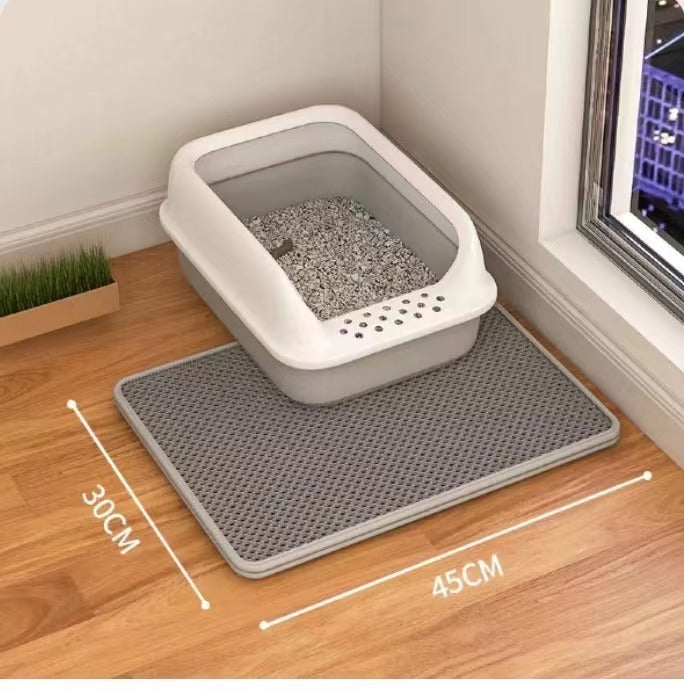 Double Layer Cat Litter Mat – Anti-Tracking Filter Design