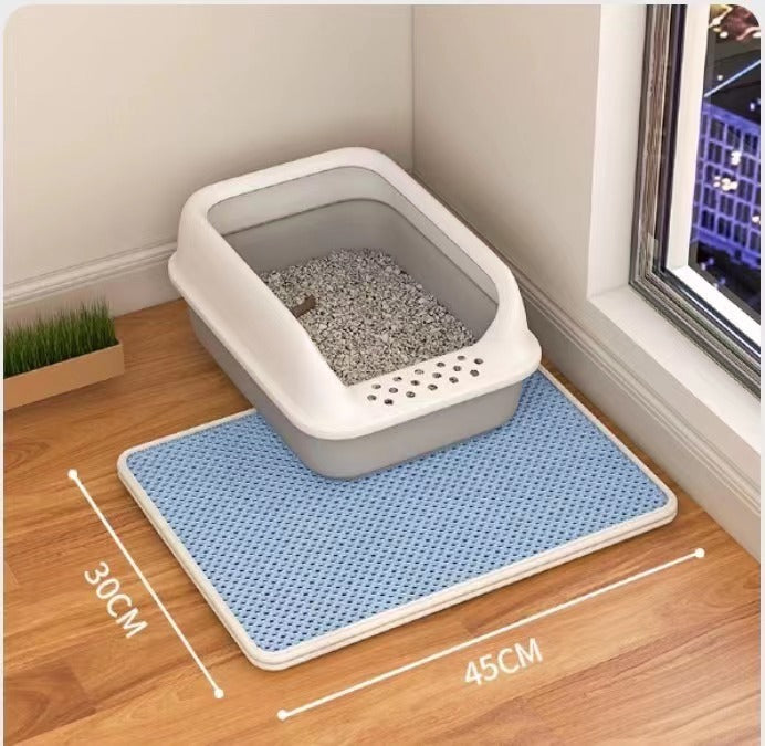 Double Layer Cat Litter Mat – Anti-Tracking Filter Design
