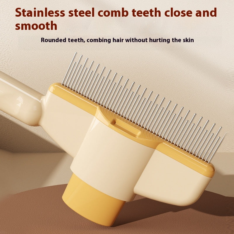 Professional Pet Comb with Release Button’s– Flea Comb for Dogs & Cats